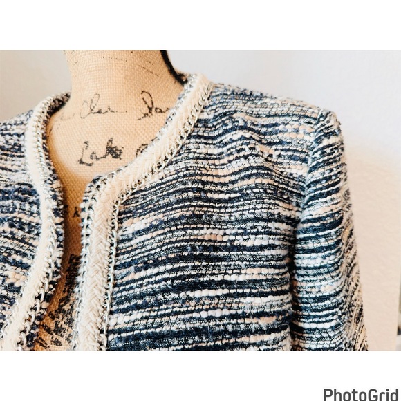 Boston Proper Shimmer Tweeed Jacket - Picture 4 of 11